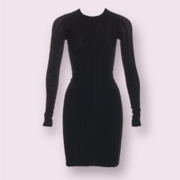 Rag & Bone Black Textured Knit Dress - Size XS - Picture 1 of 7